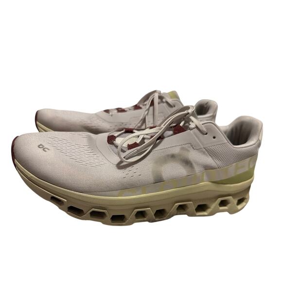On Cloudmonster 1 Running Shoes Frost Acacia Men\'s Size 13 White Grey main image 6